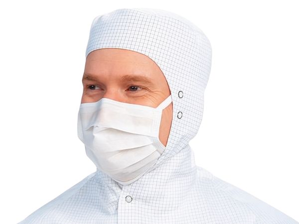 Masque Kimtech™ Pure M3 23cm (62452)Reinraum-Gesichtsmaske Kimtech™ M3 mit Bändern für Bakterien- und Partikelfiltration