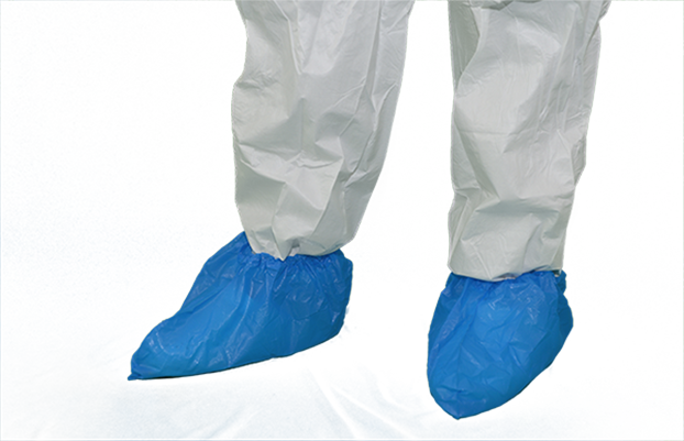 DYNOtex shoeCover CPE-13 blueDYNOtex CPE-13 Überziehschuhe, extra hohe Einweg-Überziehschuhe, rutschfest, reissfest, für Reinräume, blau