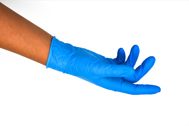 DYNOsense blueNitrile 240 BOXBlauer DYNOsense blueNitrile 240 BOX Nitrilhandschuh mit einer Länge von 240mm.