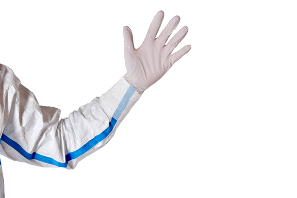DYNOsense whiteNitrile DW++ 300Weisser DYNOsense whiteNitrile DW++ 300 Nitrilhandschuh mit einer Länge von 300mm.