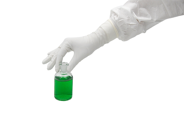 DYNOsense ultraThinNitrile DW+ 315Weisser DYNOsense ultraThinNitrile DW+ 315 Nitrilhandschuh mit einer Länge von 315mm.