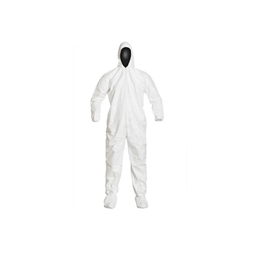 Tyvek® IsoClean® Anzug mit Kapuze sterilSteriler DuPont™ Tyvek® IsoClean® Reinraumoverall mit Kapuze und Überschuhen