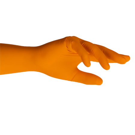 SHIELDskin XTREME Orange Nitrile 300 DIOranger SHIELDskin XTREME Orange Nitrile 300 DI Nitrilhandschuh mit einer Länge von 300mm.