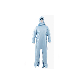 Overall mit Haube Alsistrong hellblauBlauer Overall, welcher bei den Augen eine Öffnung hat. Beim Mundbereich ist der Stoff weiss und etwas dünner für die Atmung.