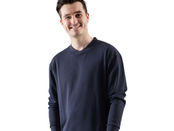 Langarmshirt Movix antistatischLangarmshirt Movix dunkelblau für Reinraum