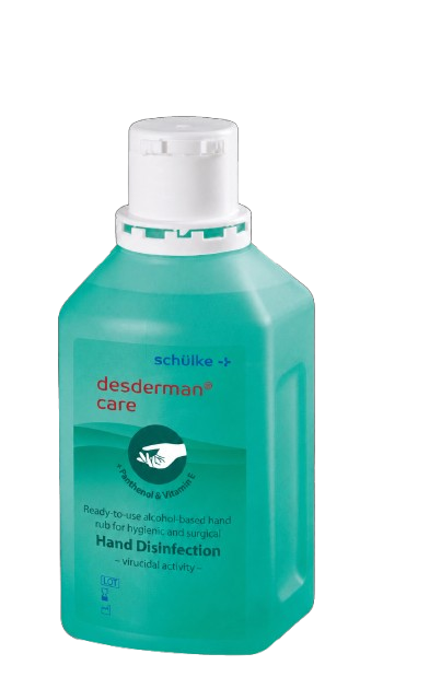 Désinfection des mains "Desderman care"Händedesinfektion von Desdermann.