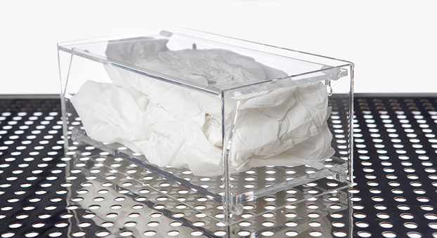 Acrylbox z.B. für VlieshaubenDurchsichtige Acrylbox für zB. Vlieshauben.