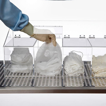 Acrylbox, 4-FächerDurchsichtige Acrylboxen mit 4-Fächer.