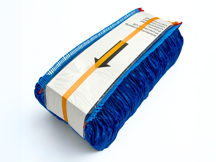 CPE-Überziehschuh-Nachfüllpatronen 47 cm blauEinweg-Überschuhe aus CPE in 47 cm Länge, kompatibel mit Hygomat