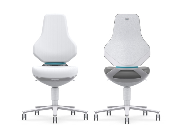 Reinraumstuhl TEXON 2 (9173R)Bimos TEXON Reinraumstuhl mit Fußring – geeignet für ISO 3 und ESD