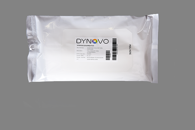 DYNOclean presatWipe 9x11DYNOclean presatWipe 9x11, vorge­tränkte Reinigungstücher, IPA und deionisiertes Wasser, Meltblown Polypropylen, für ISO Klasse 4