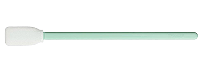 Swab TX714AEin runder Reinraumtupfer mit einem hellgrünem Stäbchen.