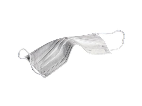 DYNOtex faceMask ear-18Masken verpackt in einer orange-weissen Schachtel.