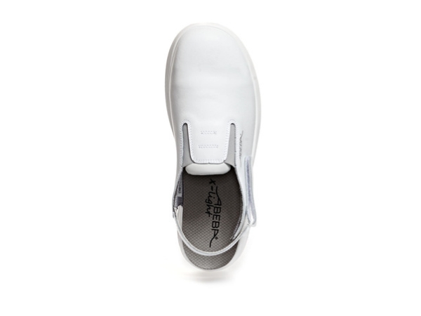 Abeba X-Light 711030Unisex Clog ABEBA 711030, aus Glattleder, mit Klettverschluss und antibakteriellem Innenfutter.